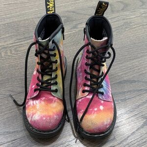 Kids Dr. Martens Women's Multicolor Tie-Dye Boots